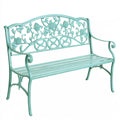Opbergbank met aluminium frame, kleur groen