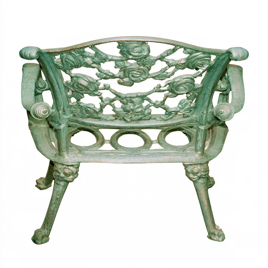 Opbergbank met aluminium frame, kleur groen